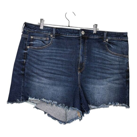 American Eagle Outfitters Pants - American eagle size 24 hi rise shortie jean shorts rough hem
